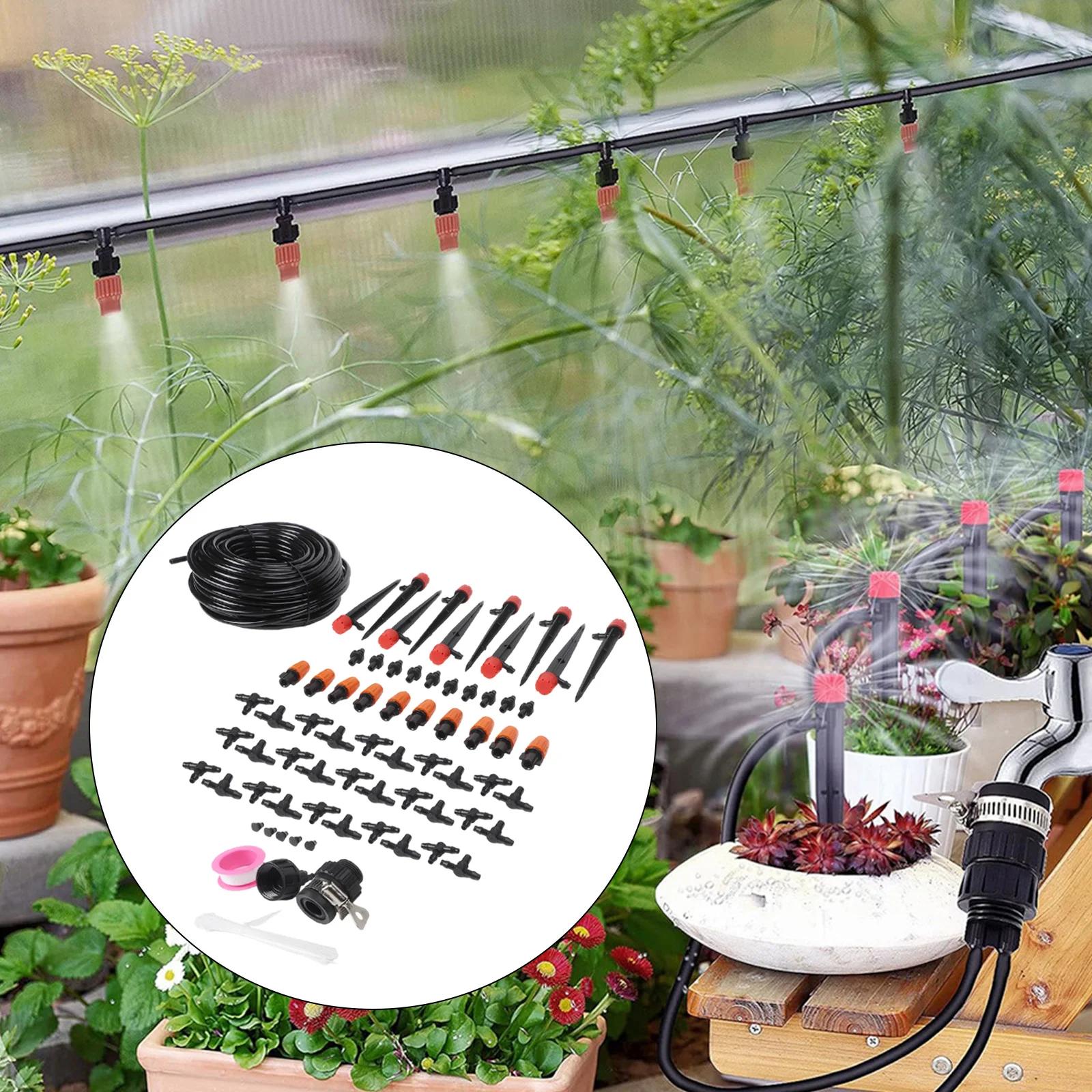 25-метровая система капельного полива Регулируемая насадка Регулируемые насадки 25-метровая система полива Прочная ПВХ конструкция Универсальные сценарии использования China Mainland