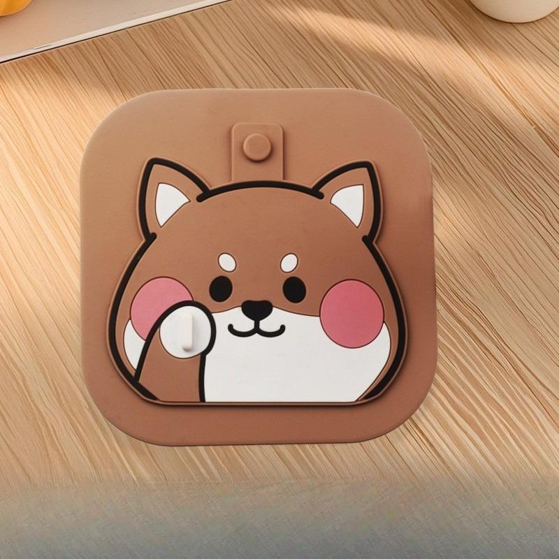 

Anti-odor Silicone Mat for Floor Drain Cover, Toilet Anti-small Flying Insects and Anti-cockroach Two-in-one Filter Screen Floor Drain Sticker Shiba Inu хаки