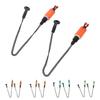2PCS Fishing Alarm Hanger ABS Stainless Steel Portable Fish Bite Bait Alarm Bite Indicator Carp Fish