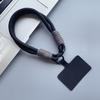 Macaron-Farbe Kurzes Handy-Lanyard Handy-Pad Doppelkopf Anti-Verlust Handgewebt Unisex Handgelenkband Kette Anhänger Lanyard