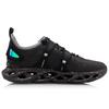 Li Ning Cushioning Breathable Rebound Low Top Running Shoes Men's Black Blue ARHQ057-1