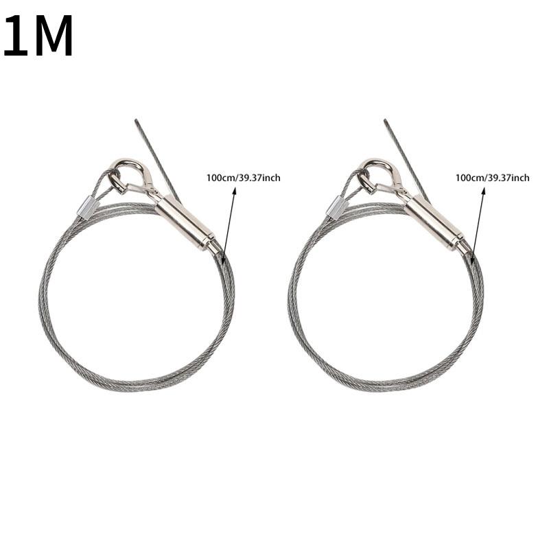 Adjustable Automatic Wire Rope Spring Hook Clothesline Picture Hanging Solution System Suspension Code Stainless Steel Cable