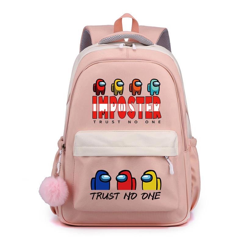 School bag backpack five Wu backpack candy color large capacity student school bag stationery