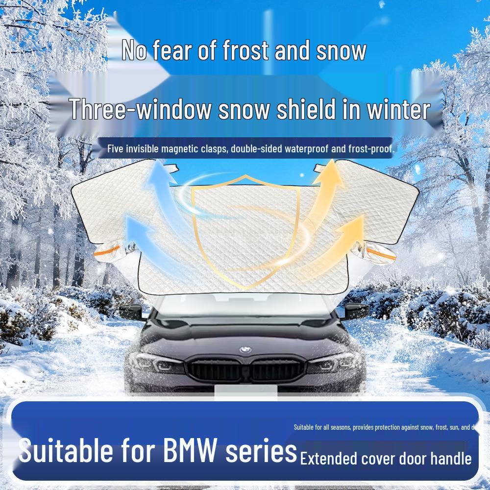 

BMW Series Sunshade: Snow Cover, Heat Insulation, Sun Protection, Anti-Freeze for 3, 4, 5, 7, iX3, iX4, X5 For BMW X7