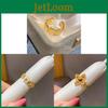 Vintage Style Gold Plated Flower Ring With Cubic Zirconia For Female Dress Accessories