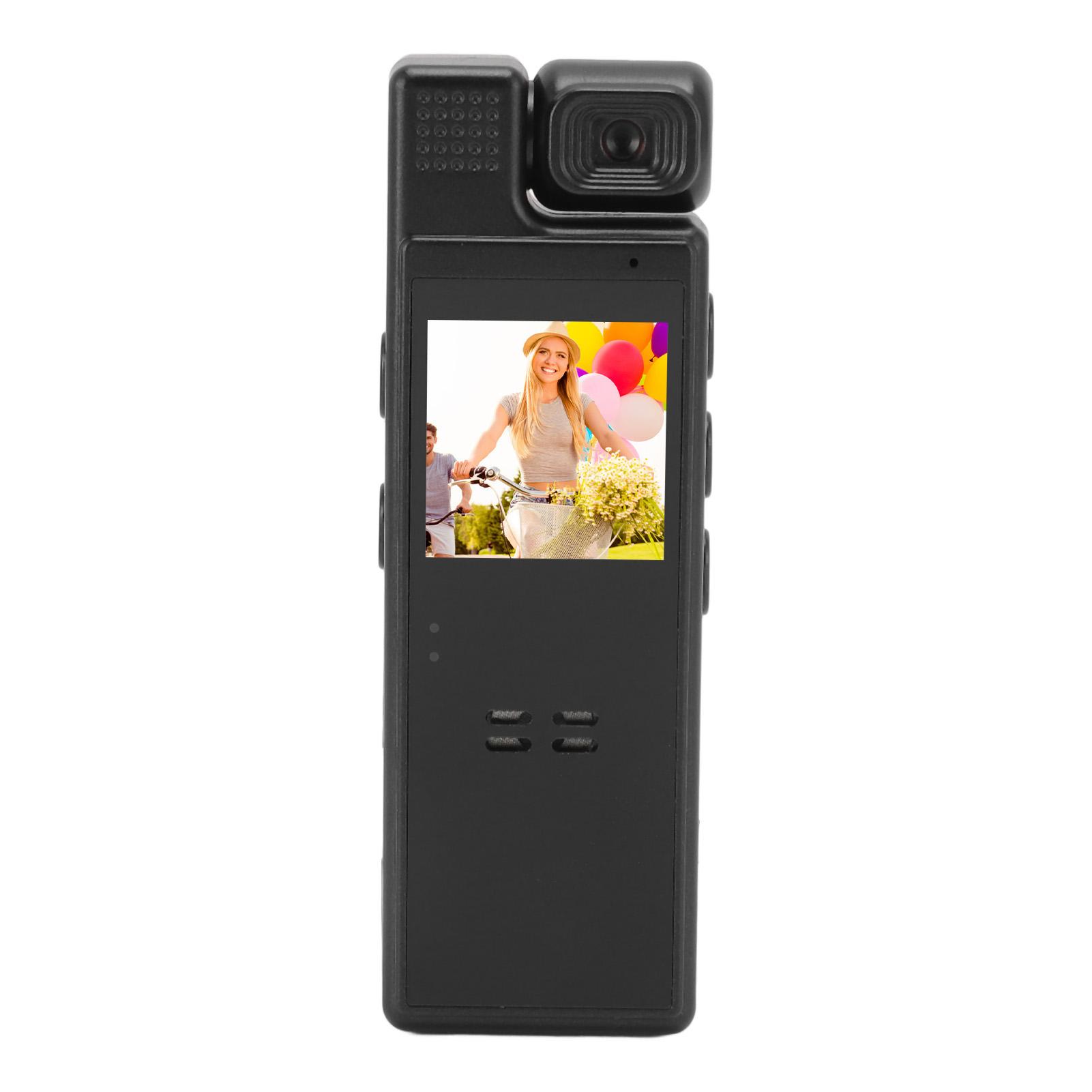 

Body Cam 4K 180 degrees Rotatable Lens Night Vision Wifi with Back Clip Portable Video Recorder for Law