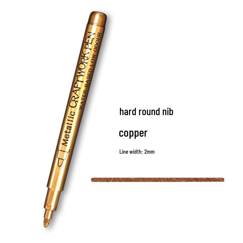 Guangna Gold & Silver Soft Tip Metal Craft Pen - Signature & Graffiti Marker
