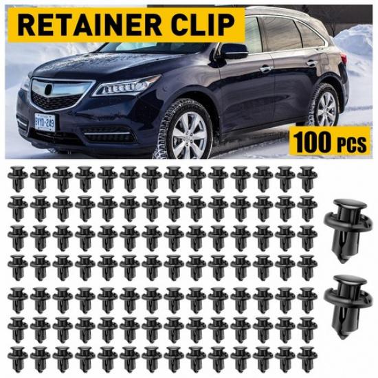 For Honda Accord Civic CR-V Odyssey Pilot Bumper Fender Clip Retainer 10mm 100pc