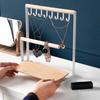 2-Tier Design Jewelry Display Frame Hanging T-shaped Holder Jewelry Display Rack  Jewelry Organizer