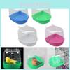Small Bird Bathtub Plastic Material Suitable For Parakeets And Finches Multiple Color Choices