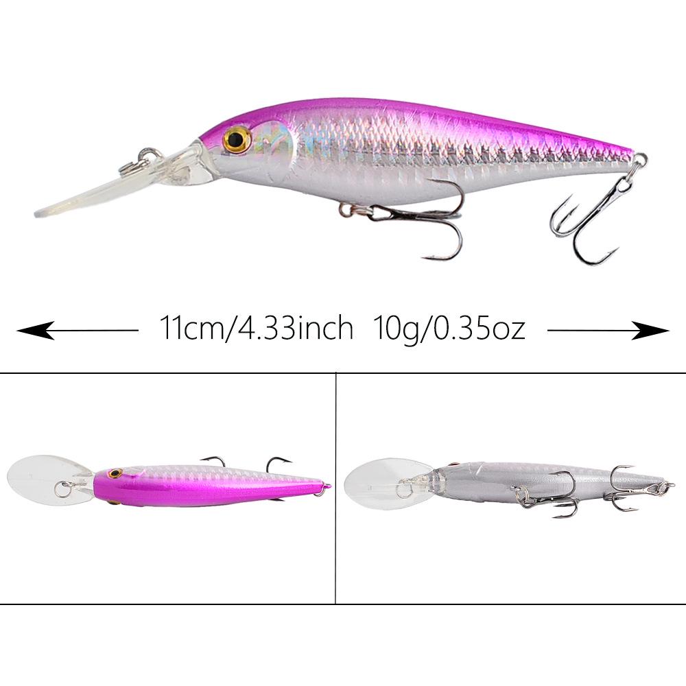 Schwimmender Lipped-Minnow Köder für Barsch, Zander, Makrele und Karpfen.