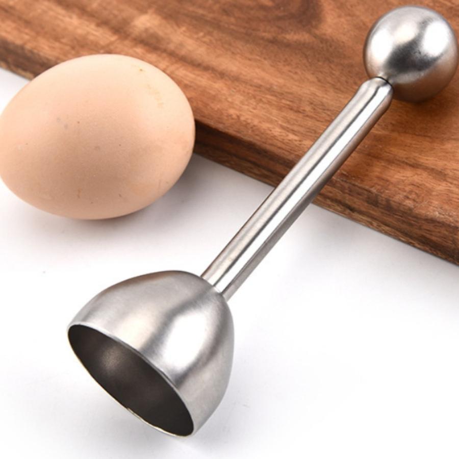 Stainless Steel Elastic Egg Cracker, Manual Egg Shell Opener