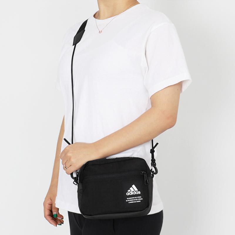Adidas Nylon Fabric Handbag, Shoulder Bag, Crossbody Bag Regular Unisex Black Adidas HB1312