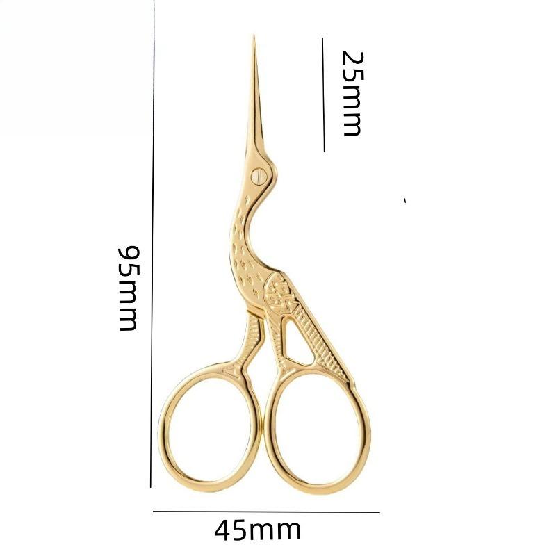 Bird Design Embroidery Scissors Vintage Stainless Steel Thread Snips for Sewing Cross Stitch Needlework Handicraft Daily DIY Use