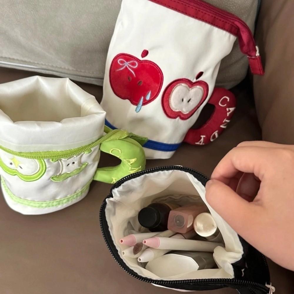 Korean Style Cartoon Cat Stationery Bag Water Cup Shape Cloth Pencil Pouch  School