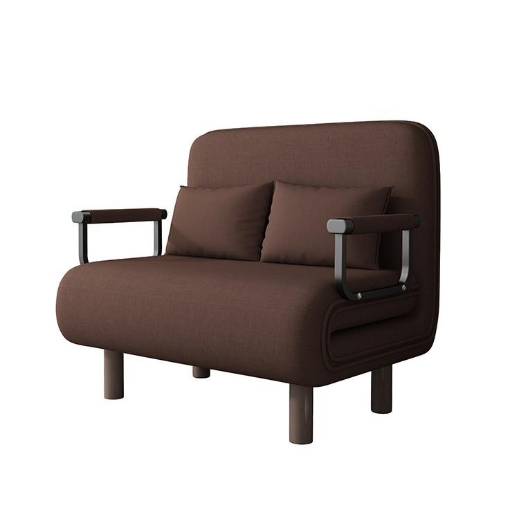 Convertible Foldable Sofa Bed - Dual-Use, Extendable Design for Living Room/Balcony, Ideal for Small Apartments, Double Size, Push-Pull Mechanism.
