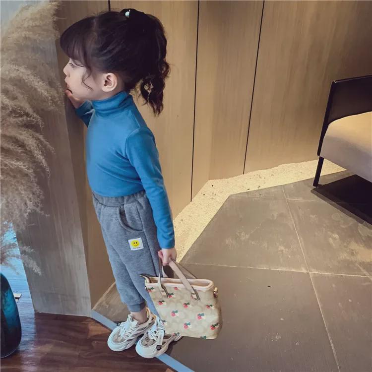 Kids' Winter Lambskin Fleece Pants: Thick, Warm Casual Sportswear for Boys & Girls