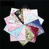 3Pcs 43x43cm 100% Cotton Flower Printed Women Handkerchiefs Bandanas Square Towels Wedding Party Gift