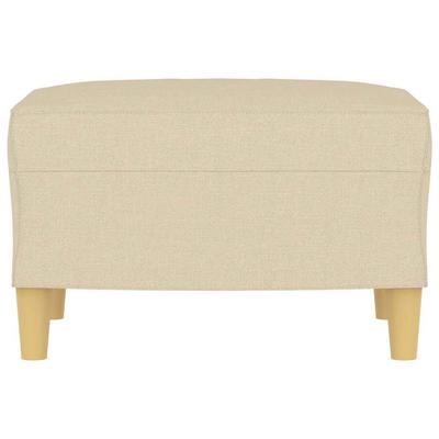 Footstool Cream 60x50x41 Cm Fabric
