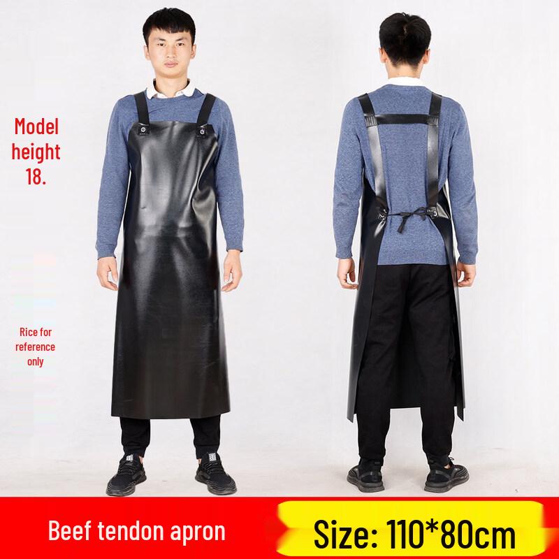 Durable Waterproof & Oil-Proof PVC Sleeveless Apron
