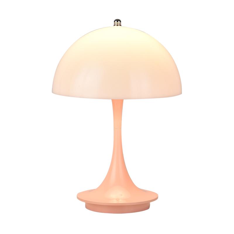 LED Mushroom Small Table Lamp Portable USB Charging Dimmable Flower Bud Lamp Bedroom Bedside Lamp