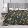 Puzzle Camouflage Pattern Flannel blanket Winter  Soft Warm Throw blanket for Boy Girl Bedroom Print Bedspread Sofa Bed Cover