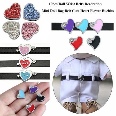 10pcs Super Mini Doll Waist Belts Buckle Multistyles Belt Buckle Decoration  20cm Cotton Dolls