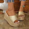 Fashion 2025 New Summer Women Sandals Platforms High-Heeled Shoes Women Casual Wedges Slides Women Outdoor Sandals Sandalias De Mujer