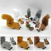 1Pc Mini Artificial Squirrel Figurines Miniatures Plush Simulation Squirrel Ornaments Fake Animal Christmas Table Decorations