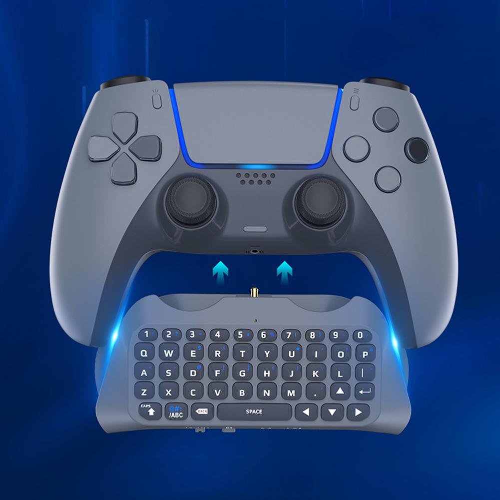 Wireless Keyboard Controller Bluetooth-Compatible 3.0 Built-In Speaker Wireless Gaming Keypad Handle for PS5 Gamepad Controller