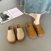Retro Thick-bottomed Bag Head and Half Slippers for Women's Summer and Autumn New Models, Comfortable and Versatile Outer Wear, Lazy One Pedal