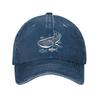 Whale Shark Graphic Baseball Cap Washed Cotton Adjustable Snapback Hat Marine Life Print Casual Outdoor Headwear