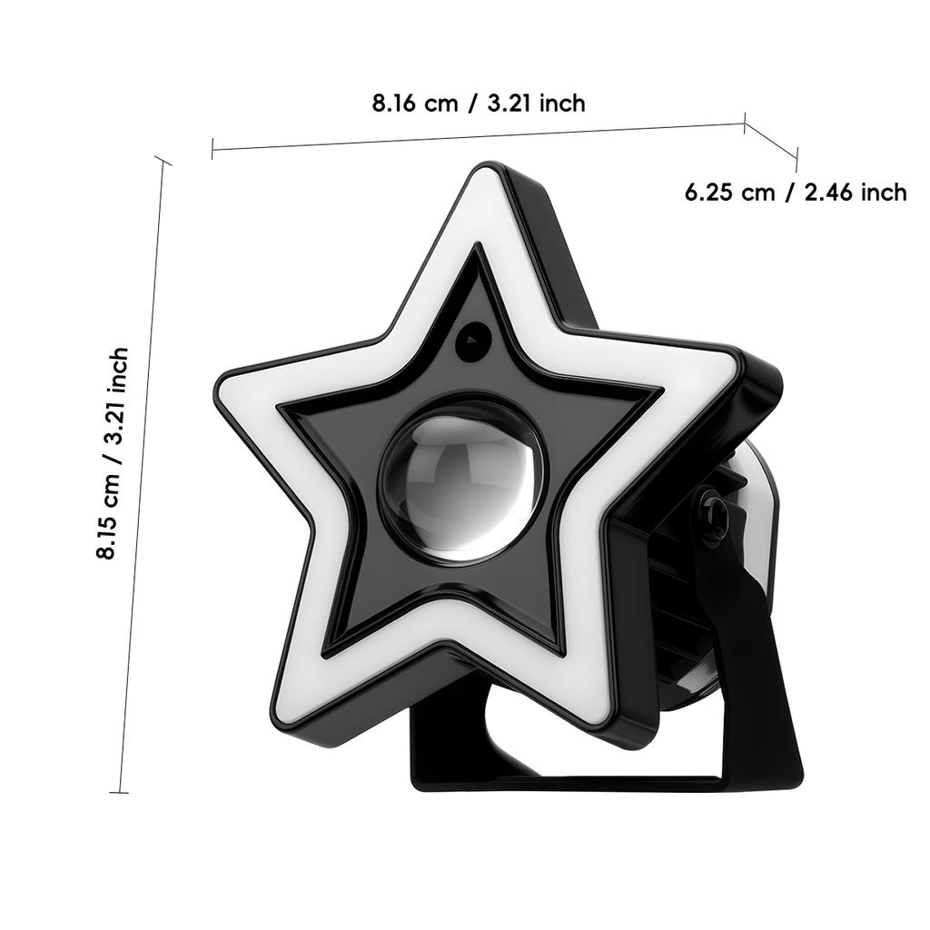 Motorcycle LED Spotlight Star-shaped RGB Flashing Light LED Lens auxiliary Headlight Day Running Light Decorative Accessories