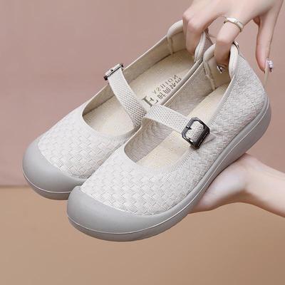 Buty damskie letnie oddychające buty z handlu zagranicznego okrągły nosek klamra lekka miękka podeszwa codzienne wszechstronne modne buty buty dla mamy
