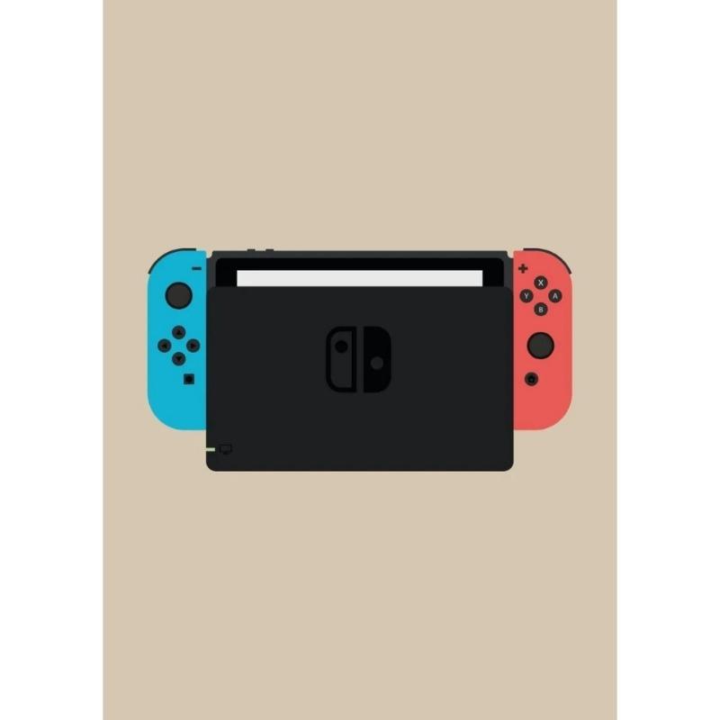 Retro Video Game Controllers Poster Handheld Game Console Gamepad Canvas Painting Wall Print Picture for Living Room Home Decor