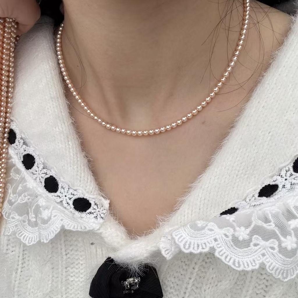 Spring Summer DIY Accessories Near Round Pearl 4-4.5mm For Jewelry Making DIY Pendant Earrings Necklace Bracelet  Accessory