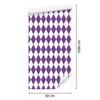 Harlequin Diamonds Wallpaper Purple, Light Gray and White 50x1000
