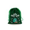 5PCS Green Christmas Velvet Bags Bracelet Jewelry Storage Jewelry Packaging Bag  For Christmas
