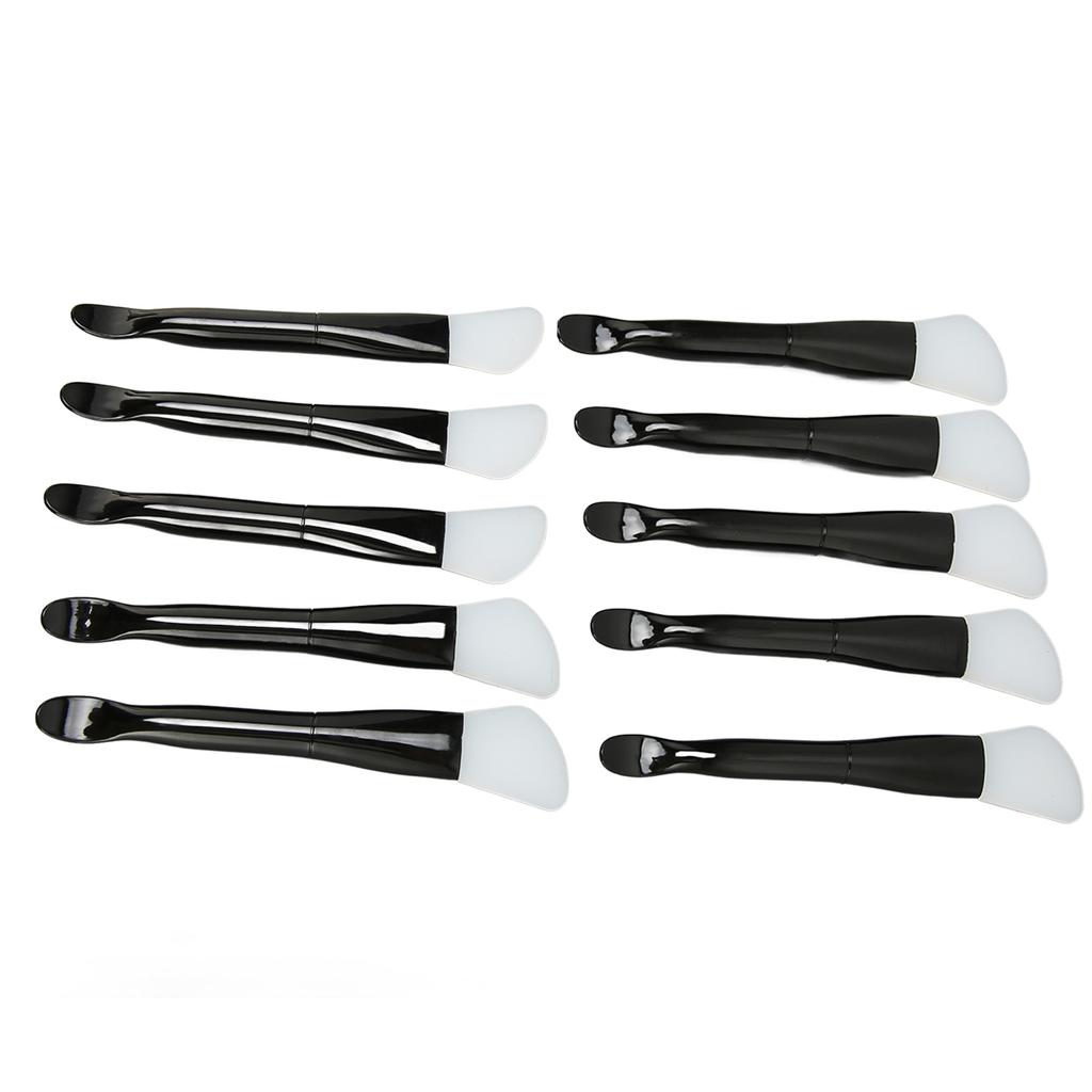 10pcs Silicone Facial Mask Brush Professional Home Beauty Salon Double Ended Mud Mask Applicator