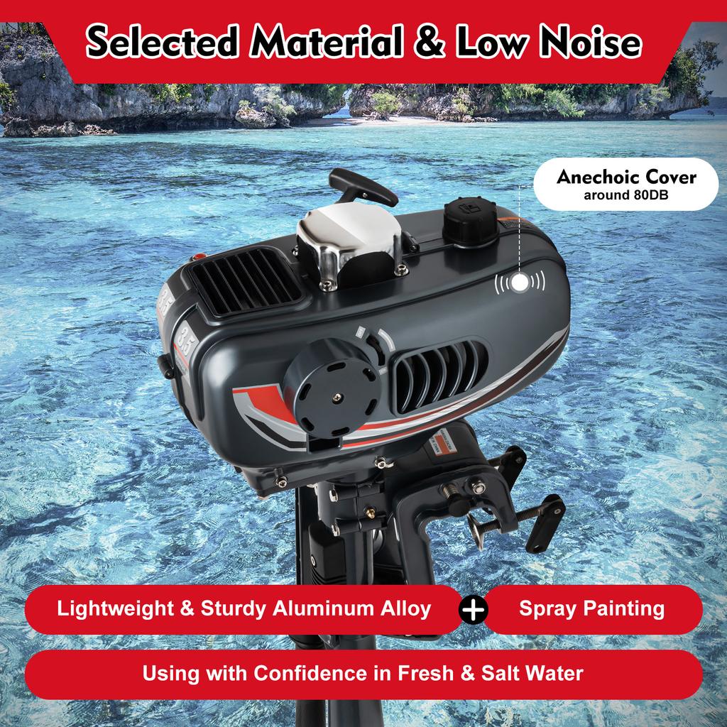 4000-5000R/MIN Two-Stroke 3.5-Horsepower Outboard Engine Suitable For Ships Weighing 100-200kg