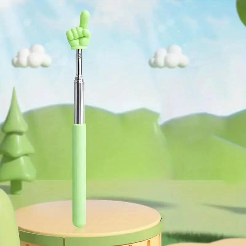 Teleskopické čtení prstové tyče Whip Command Stick Kliknutím čtete Pomůcky pro učitele Nástroj pro třídu Ukazatel prstu