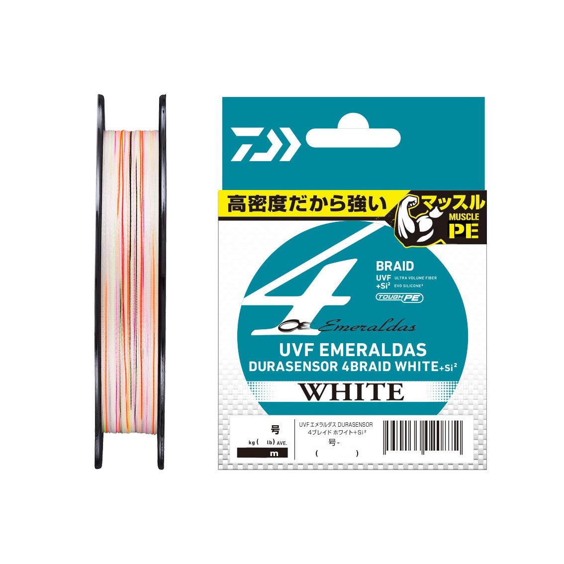 DAIWA PE Леска UVF Emeraldas Dura Sensor +Si2 №. 0,4 No. 0.4 белый