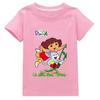 Dora Bambini Abbigliamento Cotone Bambine Manica Corta Capispalla Estivi Bambini T-shirt Carina Bambini Top Casuali