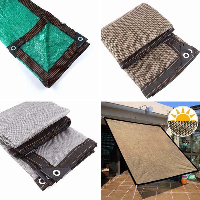Outdoor Anti-UV Sunshade Net HDPE Garden Greenhouse Plant Sun Cover Balcony Fence Privacy Screen Net Shade Sail Gazebo Awning