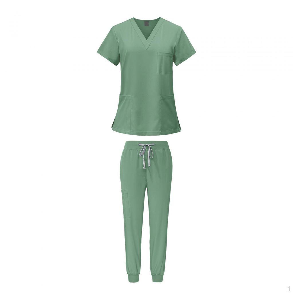 Pflege Peeling Set, Krankenschwester Arbeitskleidung, Arbeitskleidung, Oberteil und Hose für Spa Kosmetik