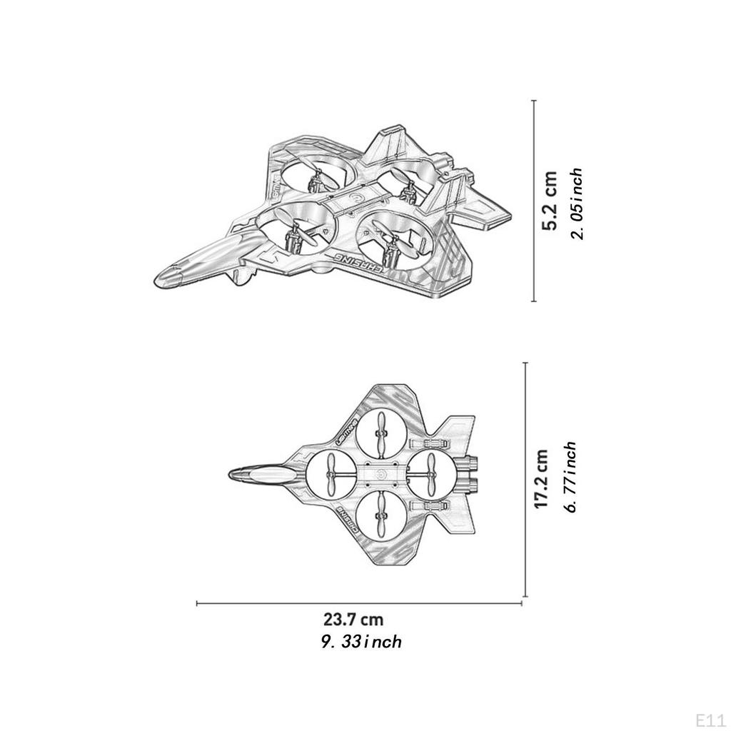 Foam Remote Control Airplane Fighter Jet Toys Gifts for Boys Lightweight 360° Flip Waterproof RC