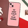 Tennis Racket Tennis Ball Case For iPhone 13 Pro Max 16 15 11 12 14 17 Pro Max mini 15 16 Plus 16e 17 Air Back Cover
