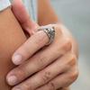 Vintage Animal Delicate Rings Dark Zinc Zinc Alloy Cat Shape Ring Kitty Cat Opening Rings  Gift For Girl
