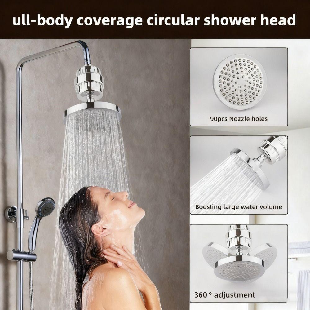 Adjustable Nozzle Shower Water Purification Filter Chlorine Removal Filter Skin Care