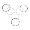 Black Nylon Core Silver Plated Copper Wound 1st 6th(.028 .043) 6pcs Classical Guitar Strings String Set